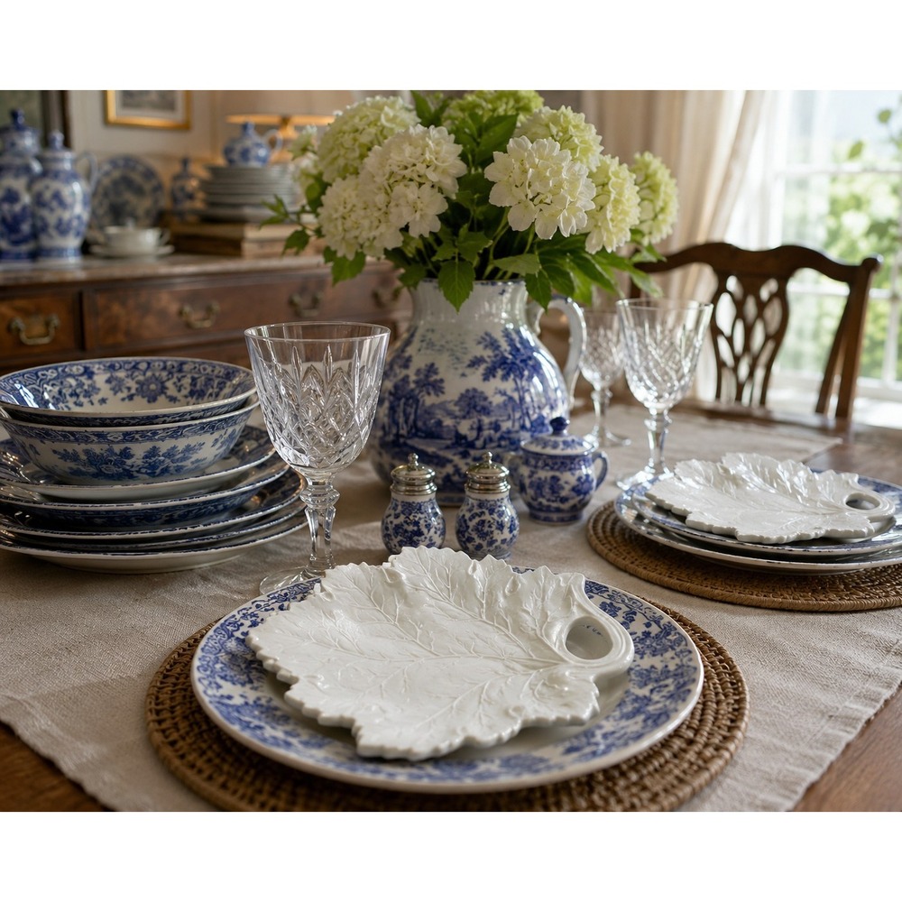 Vintage Japan White Grape Leaf Ceramic Plates Set of 4 Leaf Shaped Dessert Salad
